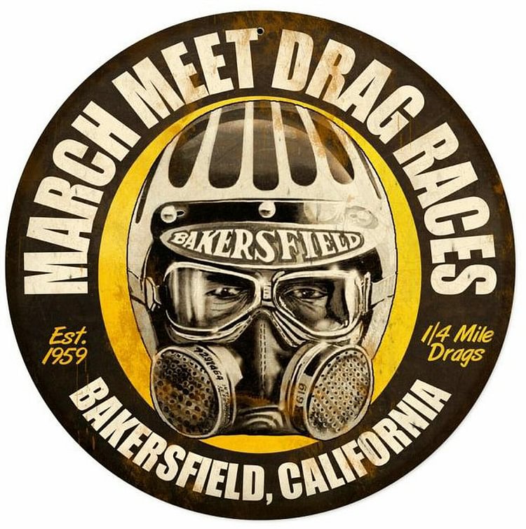 March Meet - Round Shape Tin Signs/Wooden Signs - 30*30CM