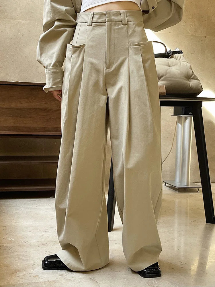 Women Wide Leg Trousers High Waist main image 1