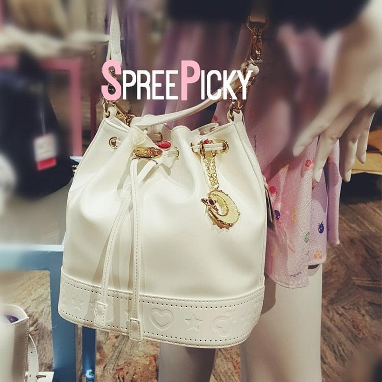 White Sailor Moon Luna Bucket Bag SP1711307R