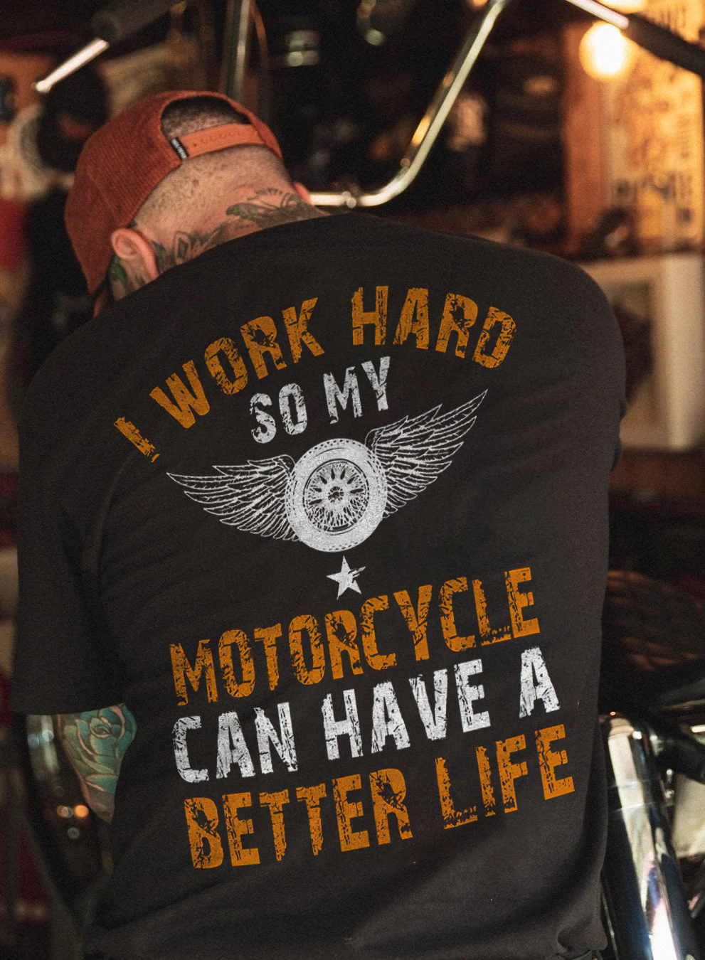 I Work Hard So My Motorcycle Can Have A Better Life T-shirt - Devcarry