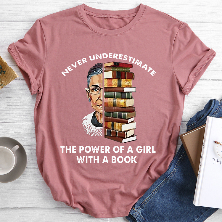 🛒New In - Premium Book The Power Of A Girl T-Shirt Tee