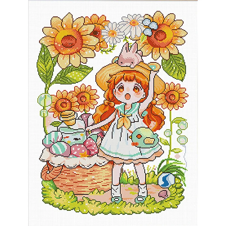 Spring Brand - Alice 11CT Stamped Cross Stitch （44-58Colors）