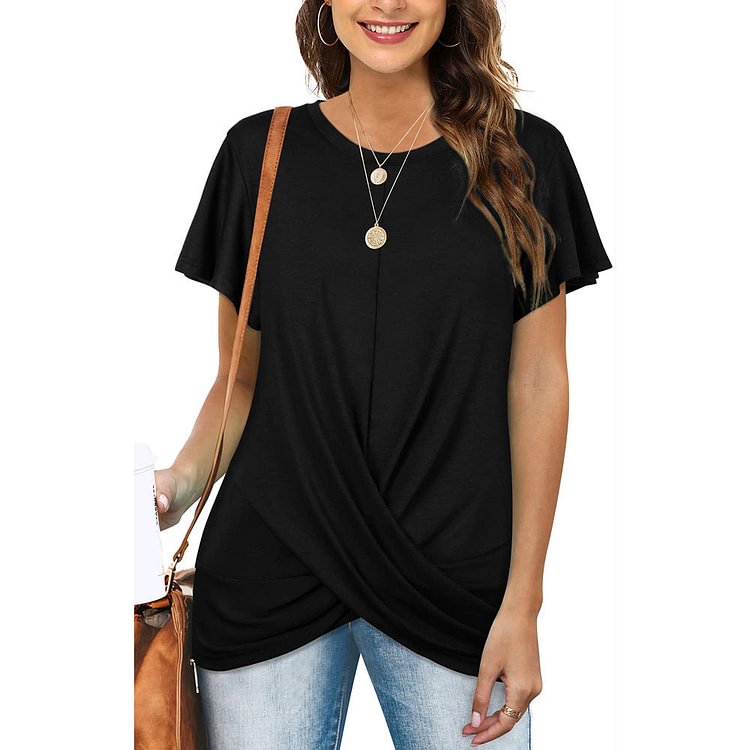 Casual O-Neck Bufferfly T-shirt