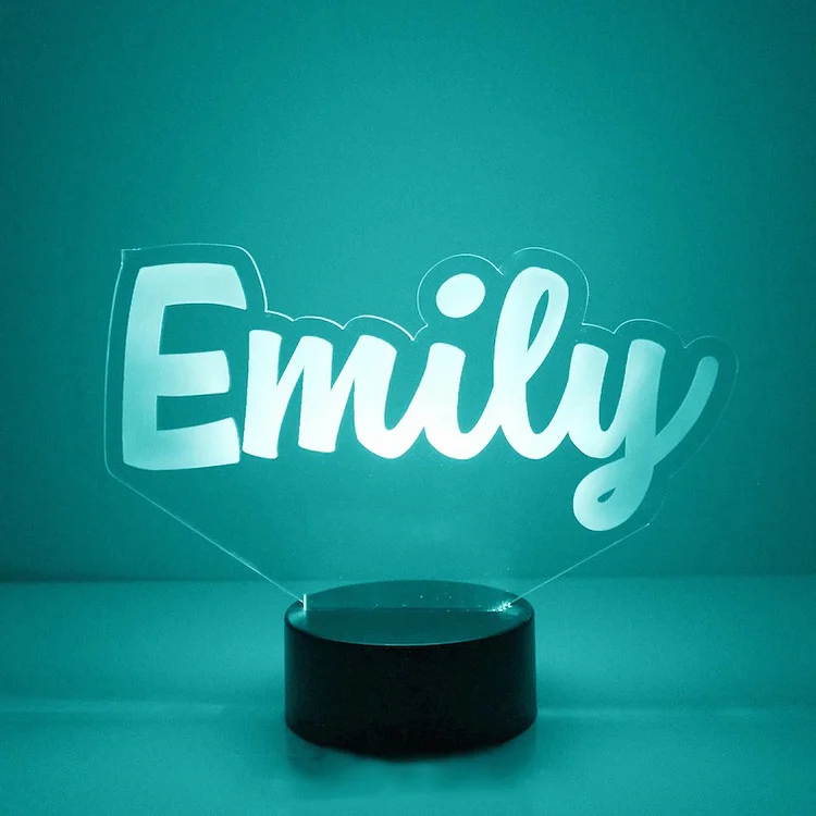 Personalized Name Night Light Led Lamp for Family