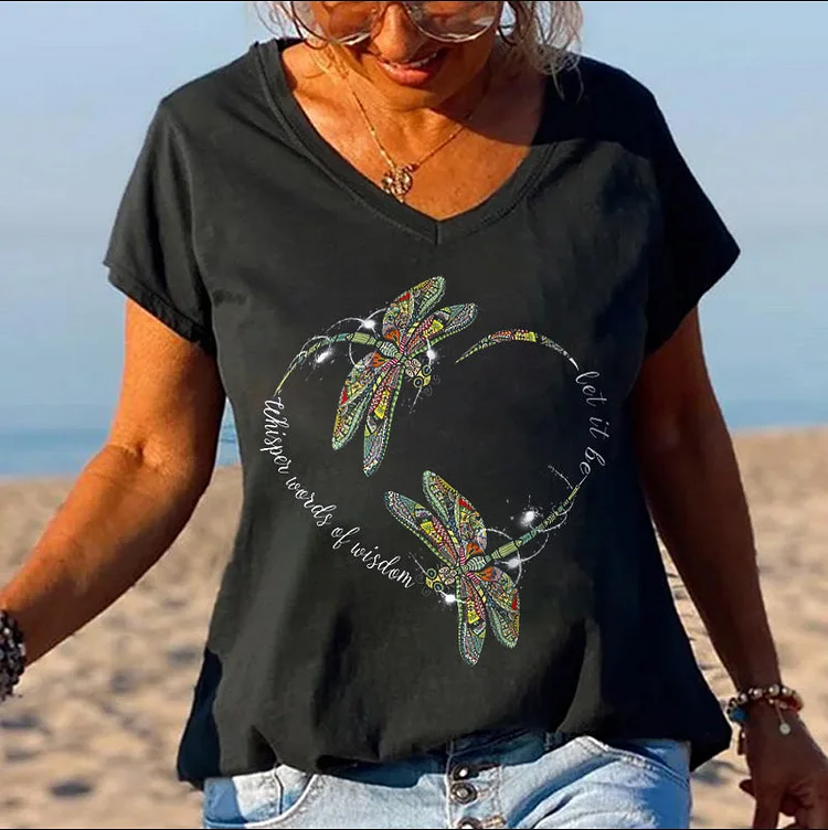Whisper Words Of Wisdom Printed Women's T-shirt socialshop