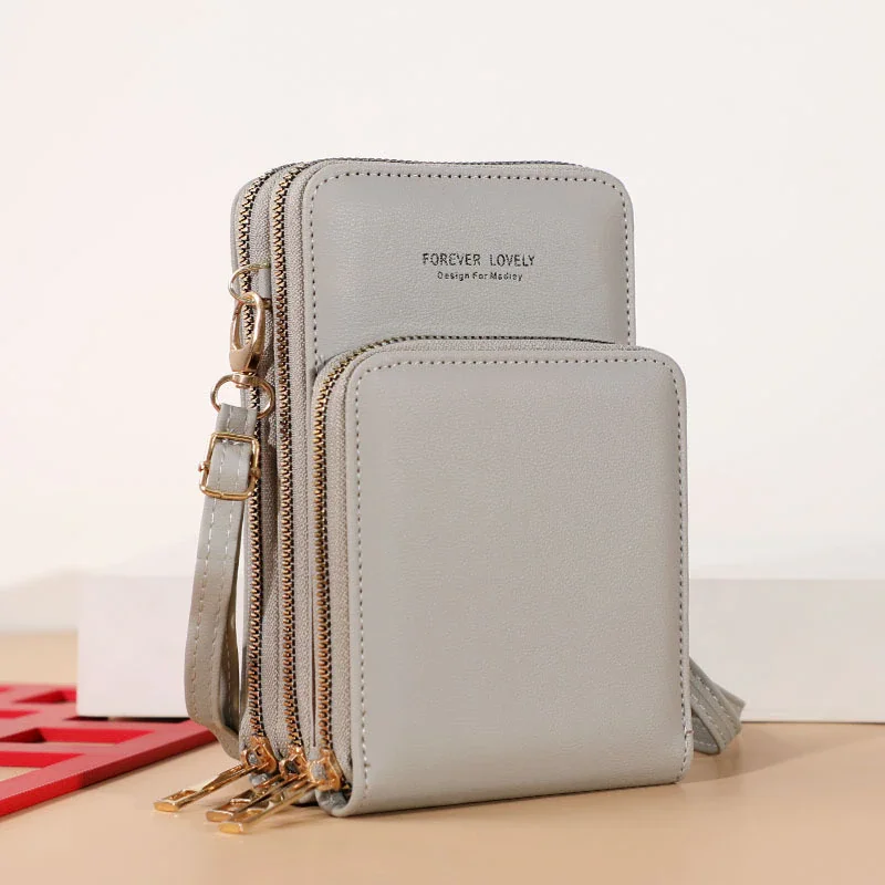 Pongl Women Bag Female Shoulder Bag Messenger Bag Large-capacity Mirror Touch Screen Mobile Phone Bag Wallet Card Case