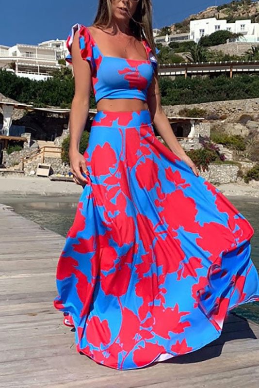 Sexy A-Line Sleeveless Beach Maxi Dress - Life is Beautiful for You - SheChoic