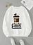 Women Fleece Cartoon Avocado Love 90s Trend Cute Clothing Fashion Pullovers Print Long Sleeve Clothes Female Graphic Sweatshirts