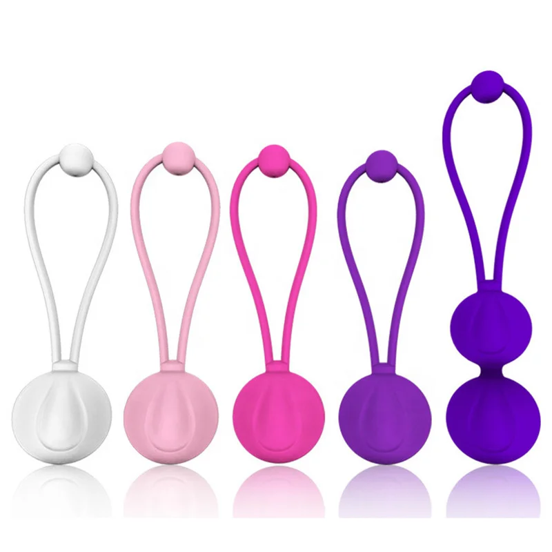 New Style Five Stages Silicone Kegel Ball - Rose Toy