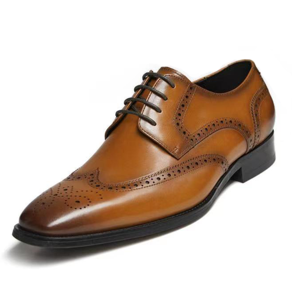 Gifennse Men s Brown Oxford Dress Shoes