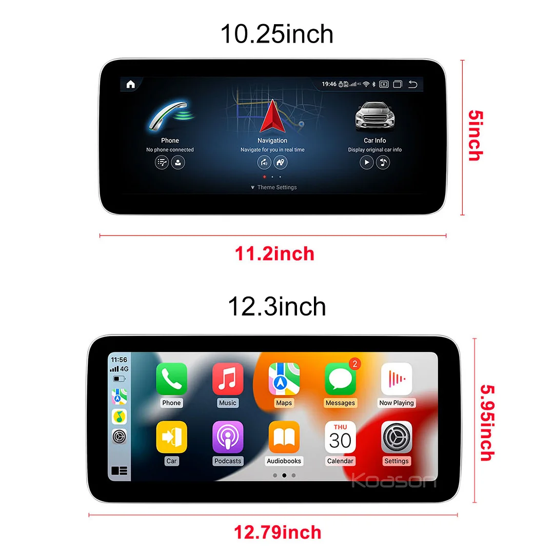 Koason Android Screen Upgrade Apple Carplay Gps Navigation Car