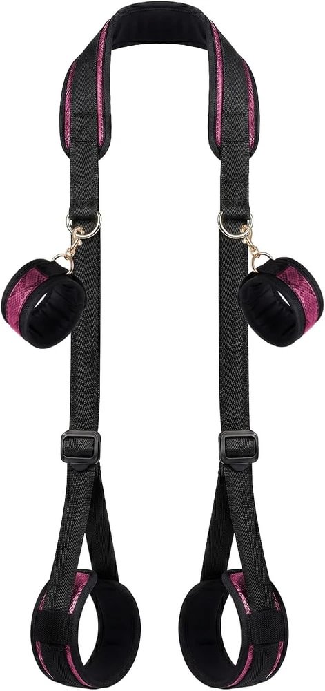 pornhint Pornhint BDSM Restraint Kit Ð Adjustable Faux Leather Cuffs & Thigh Straps (Purple) Bondage