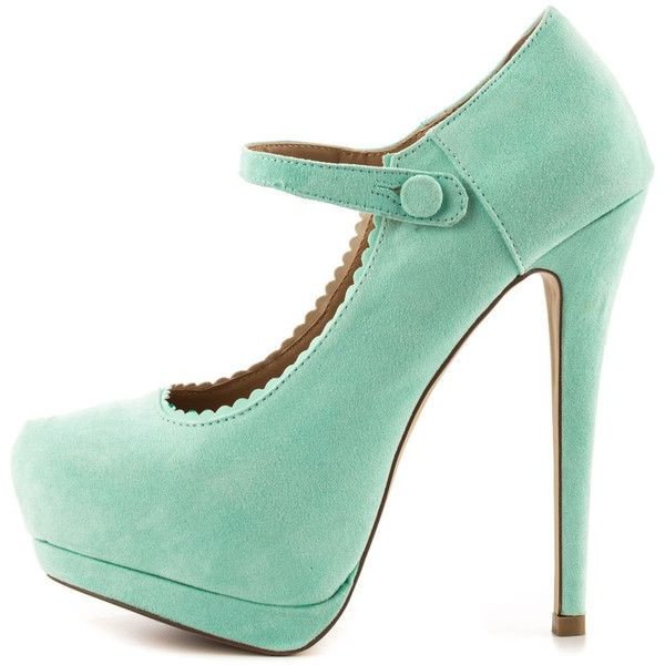 Green Mary Jane Pumps Closed Toe Suede Platform High Heels Shoes |FSJ Shoes