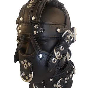 M4 Heavy Bondage Reinforced Padded Muzzle Gag Mature BDSM Harness ...