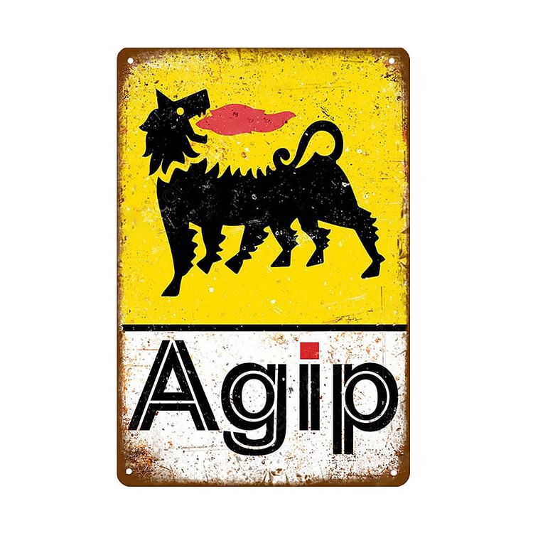 Agip - Vintage Tin Signs/Wooden Signs - 20*30cm/30*40cm