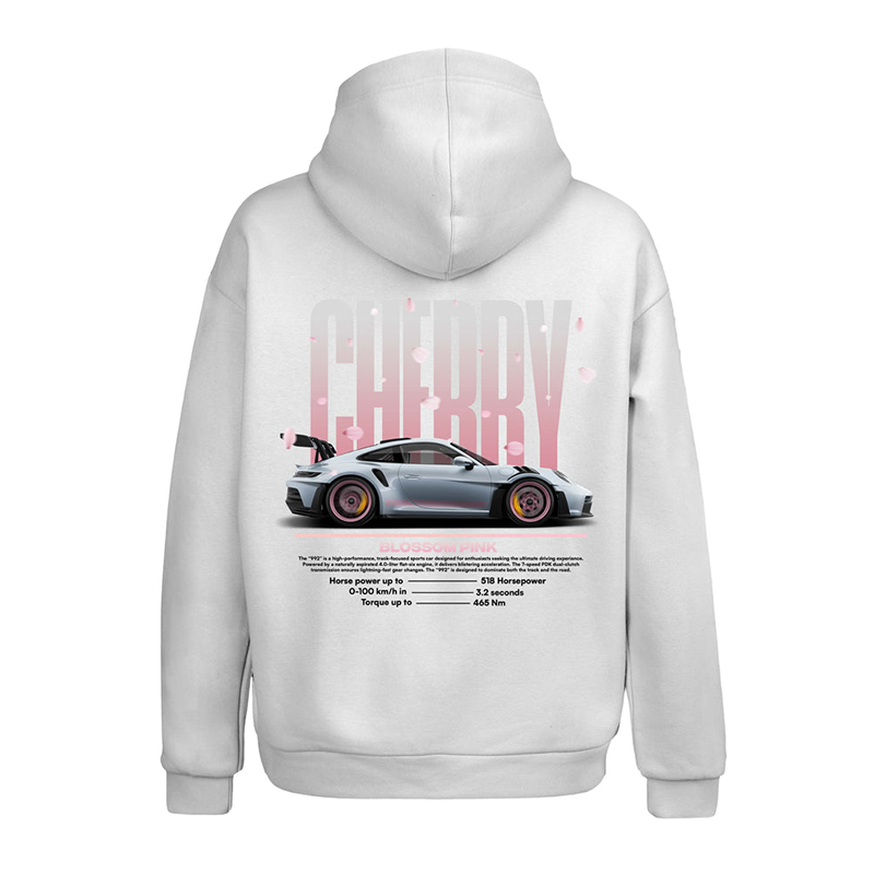 Cherry Blossom Pink Printed Men's Hoodie - Devcarry