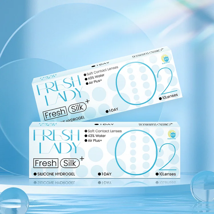 【Prescription】10 Pcs Silicone Hydrogel 1-Day Disposable Contacts