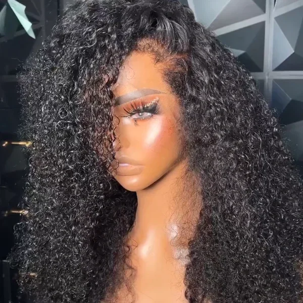 4C Edge! Glueless Burmese Curly HD Lace Closure Wig