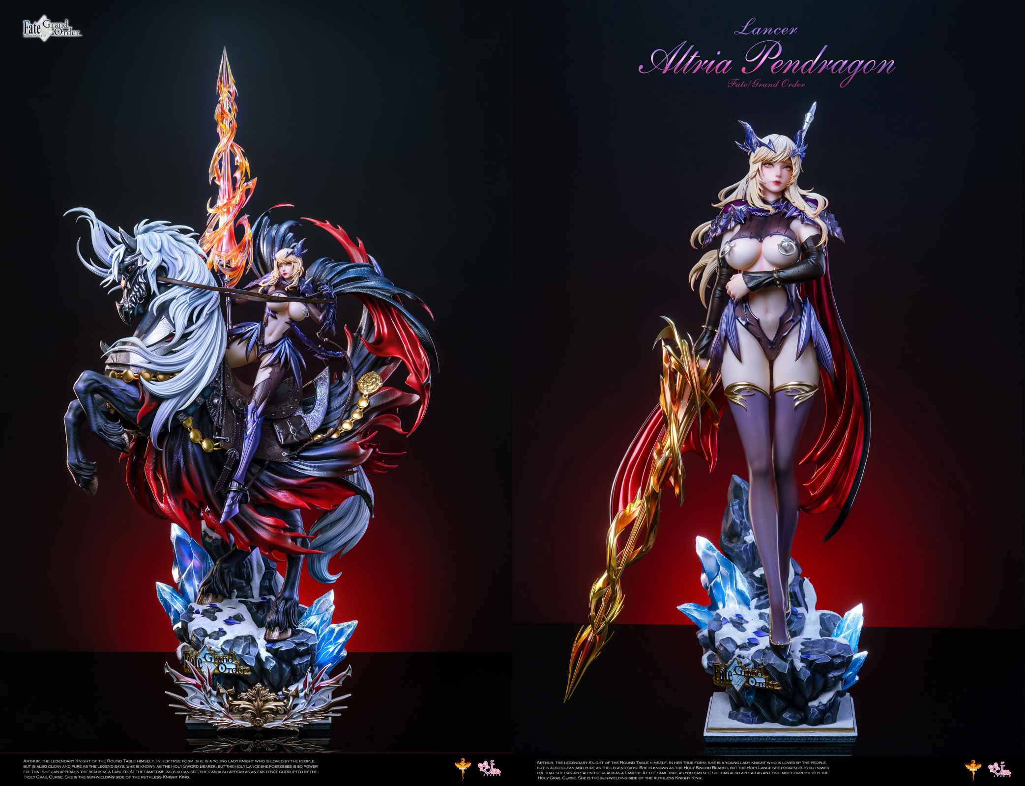 Black Lancer Artoria Pendragon Alter with LED - Fate/Grand Order Resin  Statue - DT-Studios