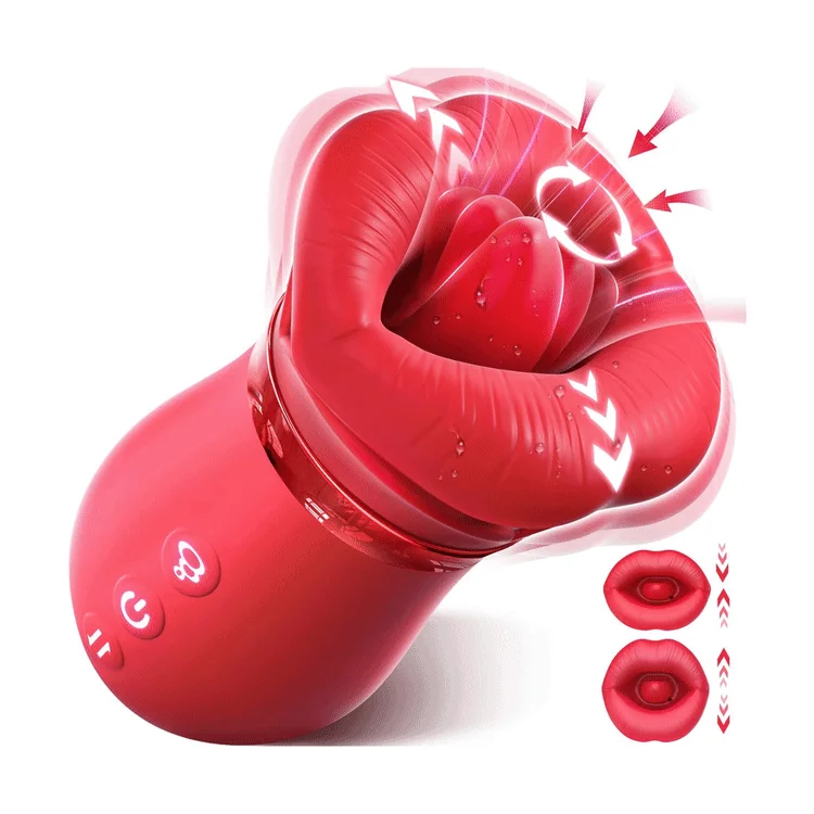 Big Mouth Rose Vibrator Sucking Biting Clit Stimulator By Rose Toy