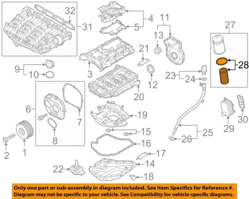 Dronehint AUDI OEM 15-24 A3 Quattro EngineTransaxle Engine Parts-Oil Filter 06L115562B (For: Audi Sport) Parts