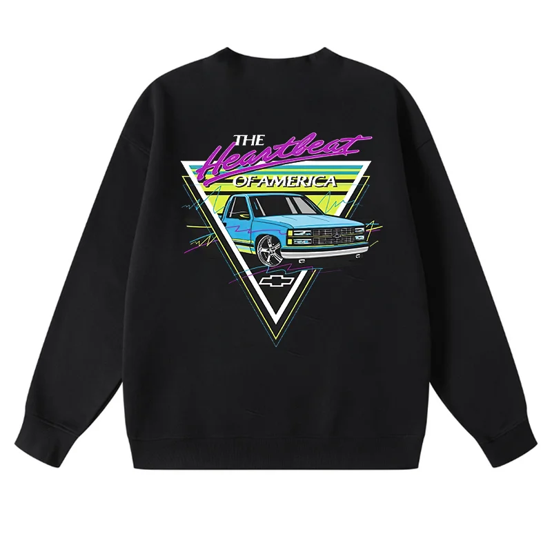 The Heartbeat Of America Printed Unisex Sweatshirt - Devcarry