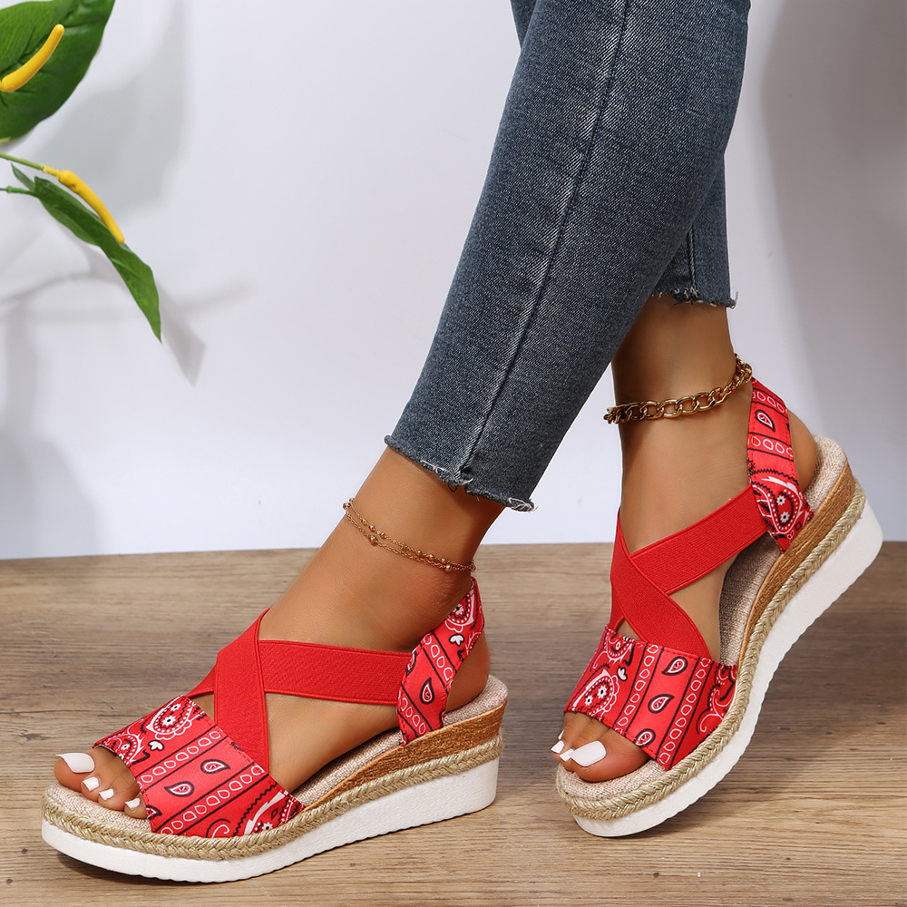 Sandali Con Zeppa Gicoiz Donna – Trasparenti Con Fiore, Tacco 7 Cm, Aperti E Leggeri - 2