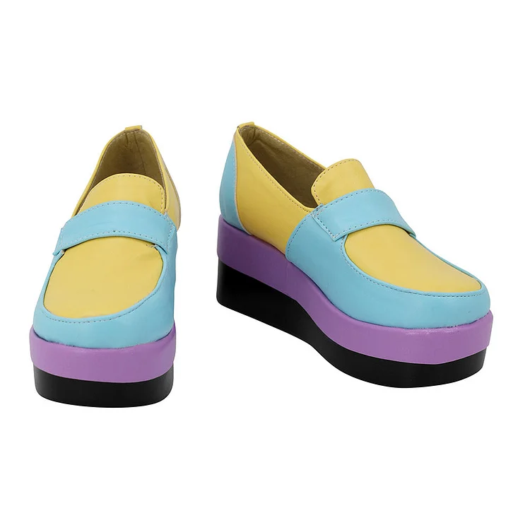 Gentian Haigani Yellow Shoes Cosplay Accessories Halloween Props