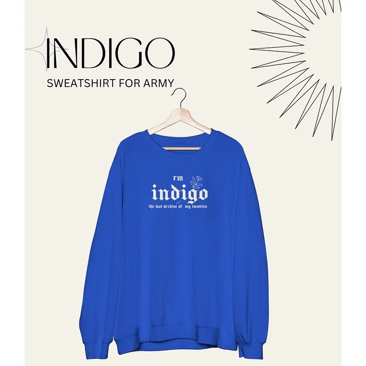BTS RM Namjoon Indigo Album Printed Sweatshirt