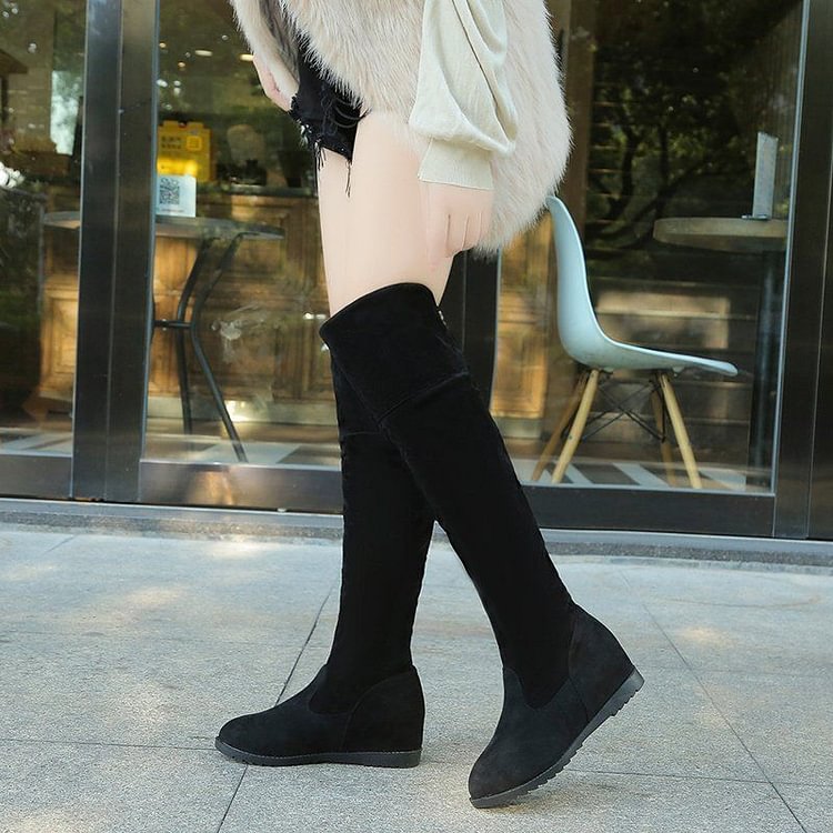 Hidden Wedge Tall Boots YP261