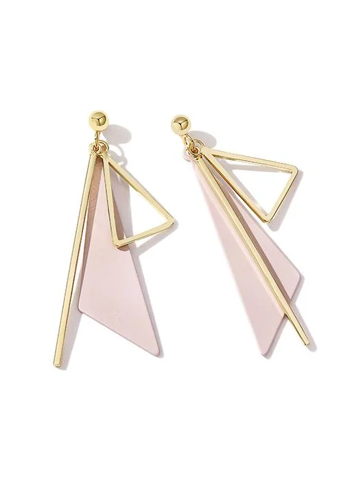 Normcore Geometry Triangle Earrings