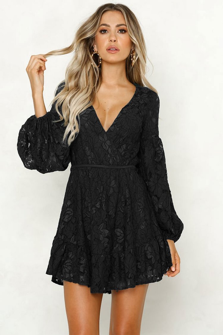 Black Long Sleeve Casual Dresses - Shop Trendy Women's Clothing | LoverChic