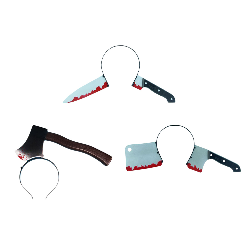 Halloween Horror Headband Scary Fake Blood Axe Knife Hairbands Zombie Props, Piercing the head with a bayonet, 501 Original
Halloween Horror Headband Scary Fake Blood Axe Knife Hairbands Zombie Props, Piercing the head with a bayonet, 501 Original