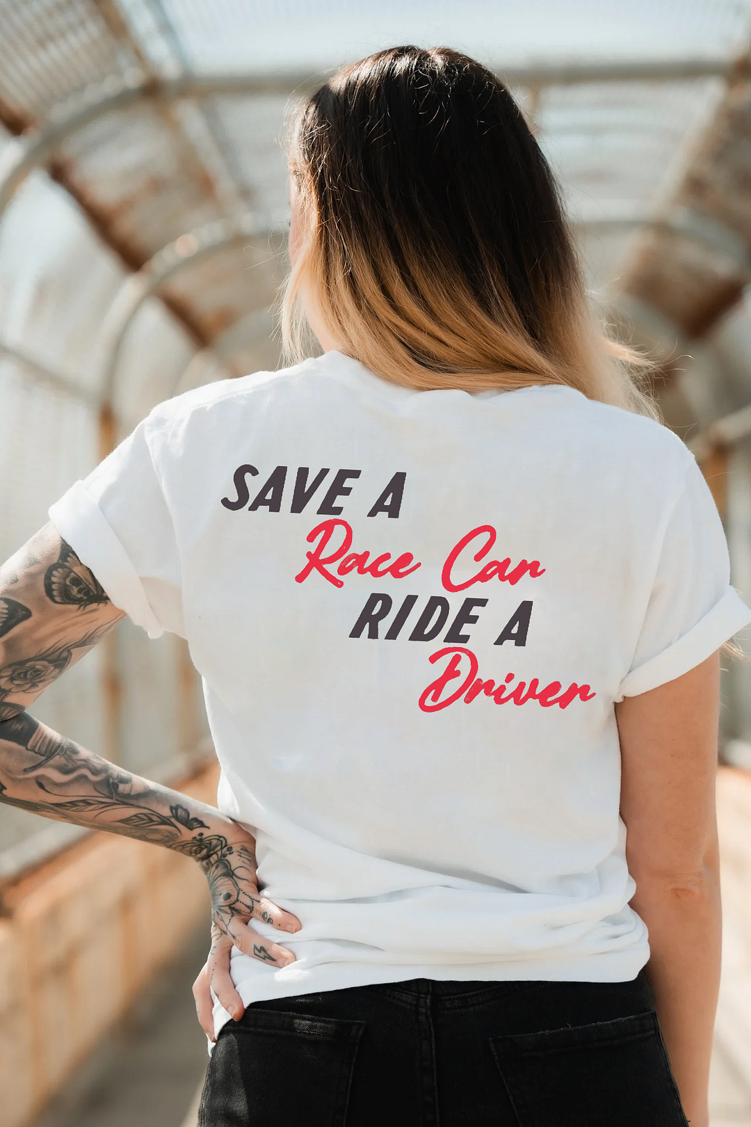 Save a Race Car Ride a Driver T-shirt - Devcarry