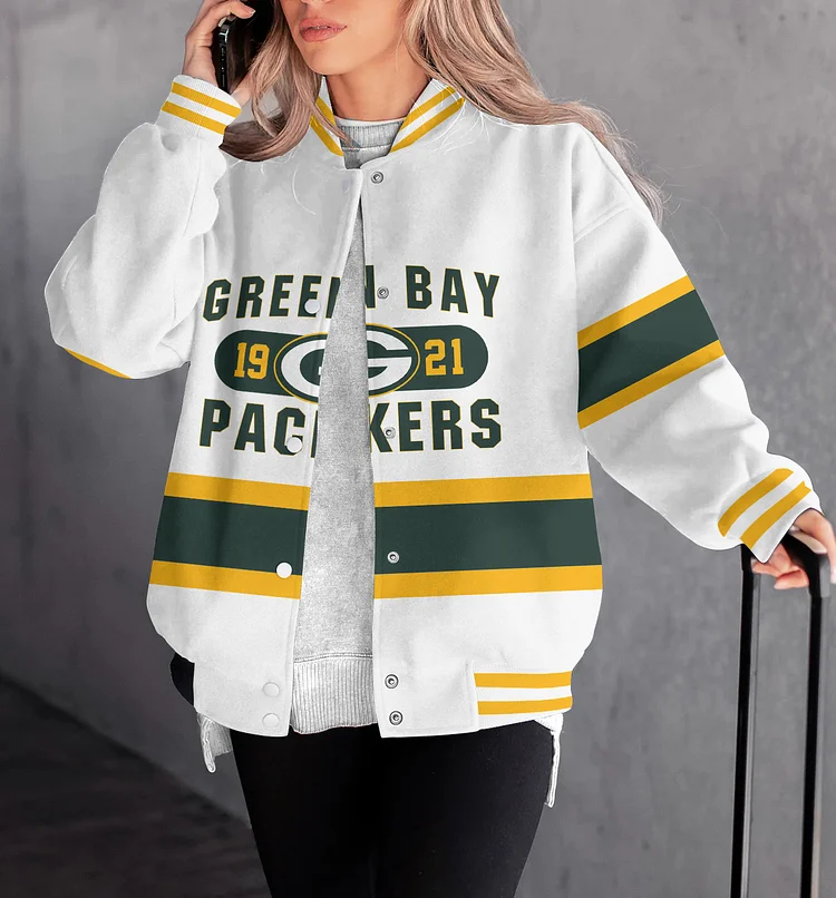 Green Bay Packers Women Limited Edition   Full-Snap  Casual Jacket