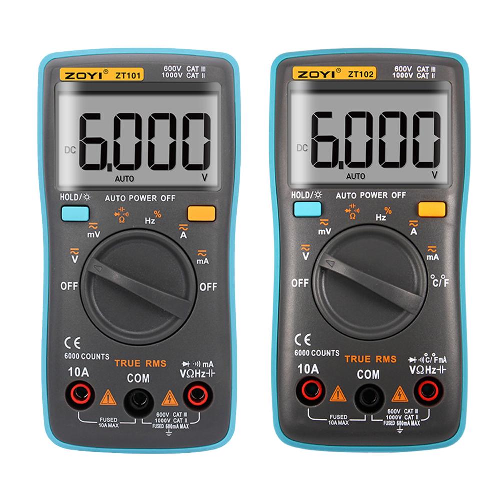ZOYI True RMS Digital Backlit Multimeter Auto-ranging Voltage Current Meter, Zt102, 501 Original
ZOYI True RMS Digital Backlit Multimeter Auto-ranging Voltage Current Meter, Zt102, 501 Original
