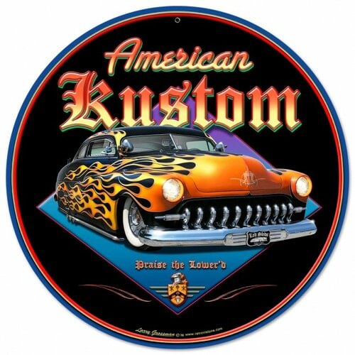 Car- Round Shape Tin Signs/Wooden Signs - 30*30CM