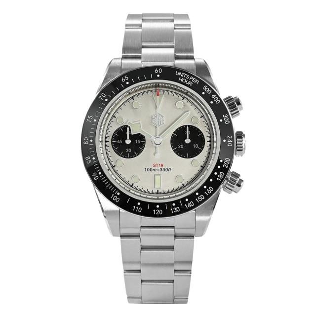 San Martin Panda BB Chronograph Retro Men WatchSan Martin Watch San Martin Watch StoreSan Martin Watches
