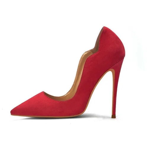 VCshoes Flock Women Pumps Shoes High Heels 12cm Stilettos Pumps Shoes For Women 10cm Party Wedding 8cm RM023