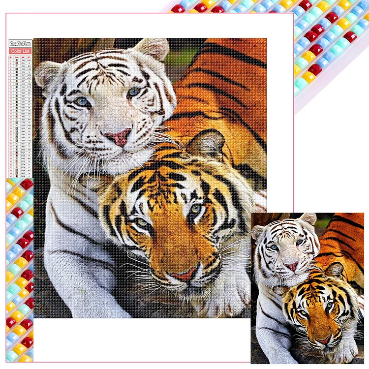 Tiger - Full Square - Diamond Painting(55*65cm)