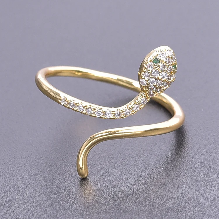 Crystal Snake Rings