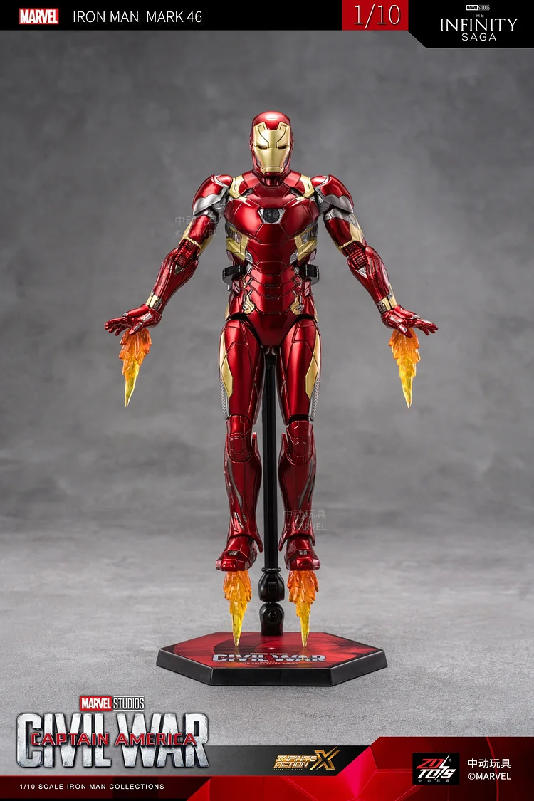 PRE-ORDER ZD Studio MARVEL Iron Man (MK46) 1/10 Action Figure