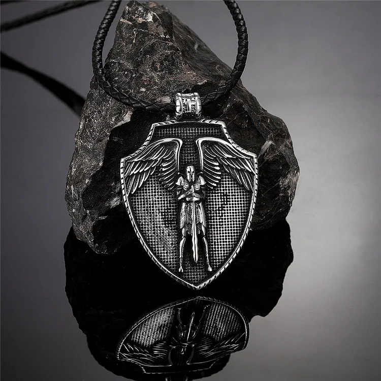 Vintage St. Michael's Shield Necklace
