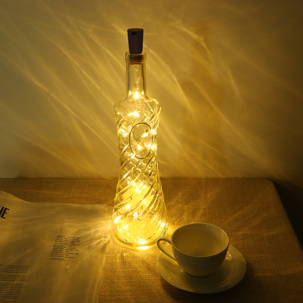 LED Wine Bottle Lamp Cork Shaped String Lights for Christmas (Yellow), 501 Original
LED Wine Bottle Lamp Cork Shaped String Lights for Christmas (Yellow), 501 Original