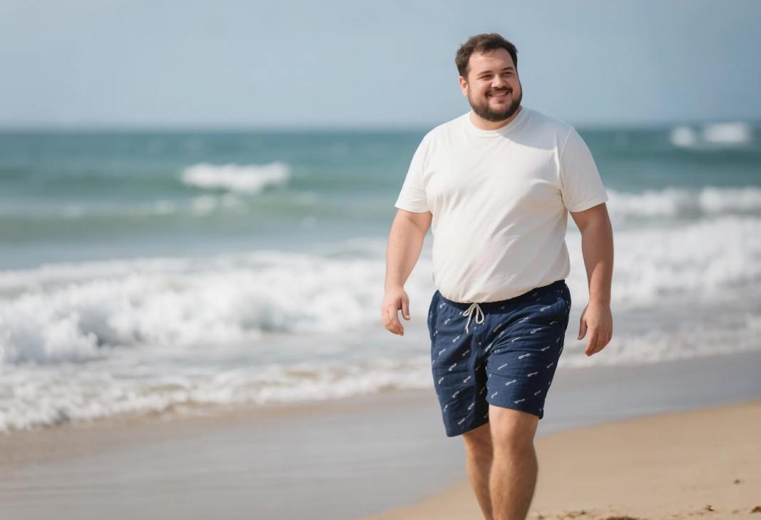 big men's sweat shorts with linen