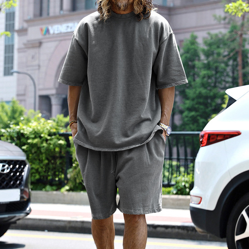 Men's 2-Piece Set Loose Oversize T-Shirt & Shorts | ARKGET