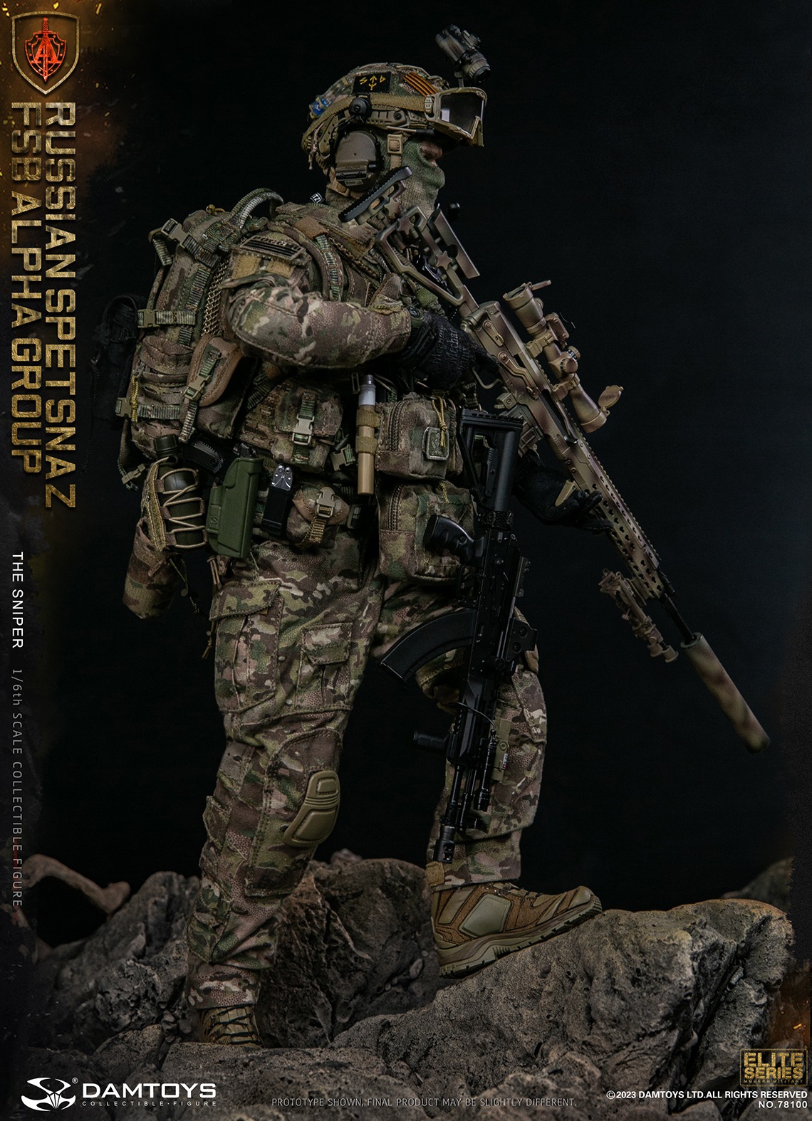 PRE ORDER DAMTOYS SPETSNAZ FSB ALPHA GROUP SNIPER 78100 1 6 Scale