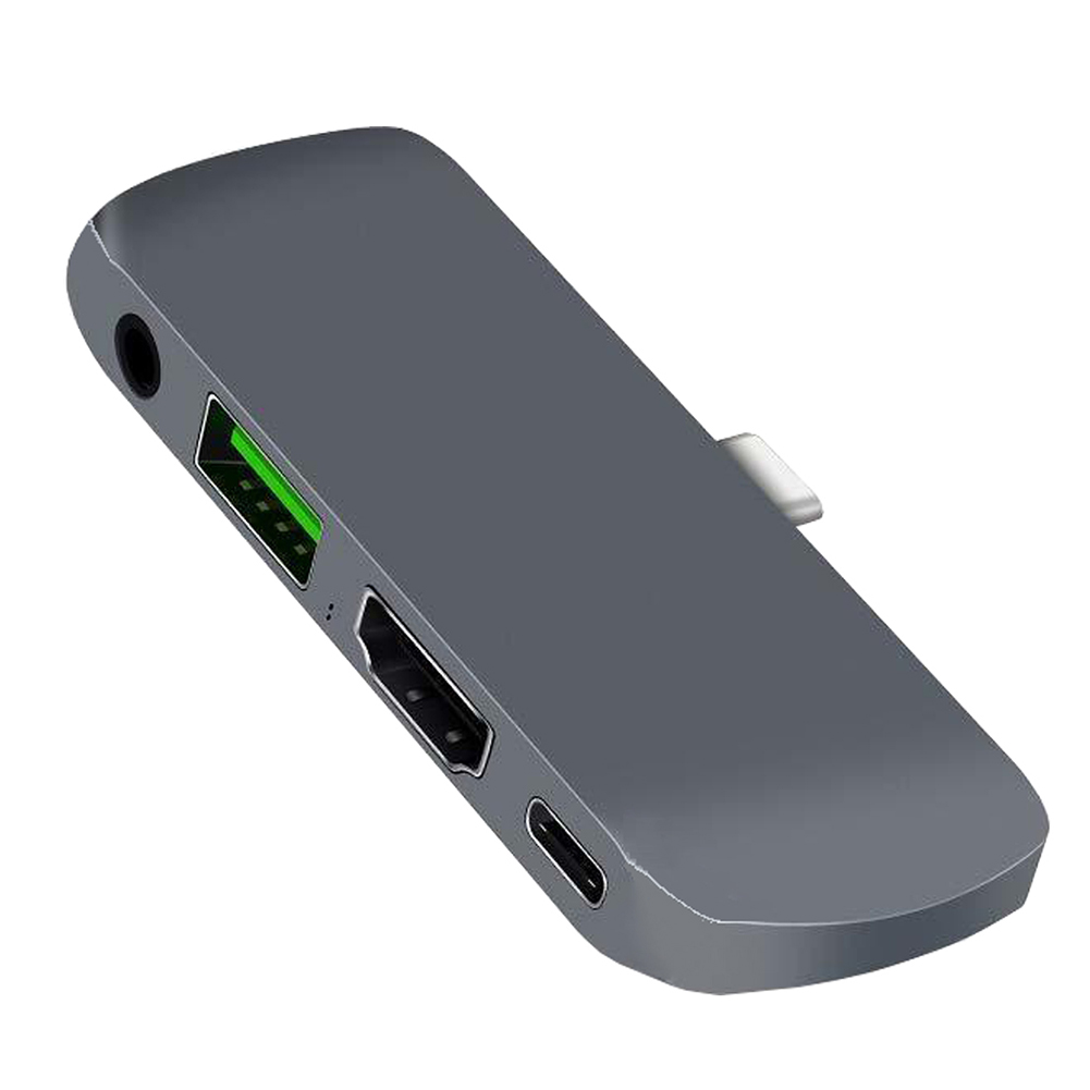 USB C Hub Multiport Dongle w/ USB 3.0 60W PD 3.5mm HDMI-compatible for iPad Pro 2018, 501 Original
USB C Hub Multiport Dongle w/ USB 3.0 60W PD 3.5mm HDMI-compatible for iPad Pro 2018, 501 Original
