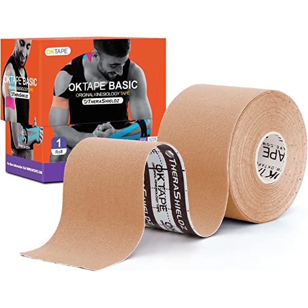 OK TAPE Kinesiology Tape for Kids(5.9 in 32 Strips) Hypoallergenic  Breathable Gentle Removal Suitable for Basketball Baseball Rugby and Other  Children's Sports Relieve Muscle Fatigue - Green