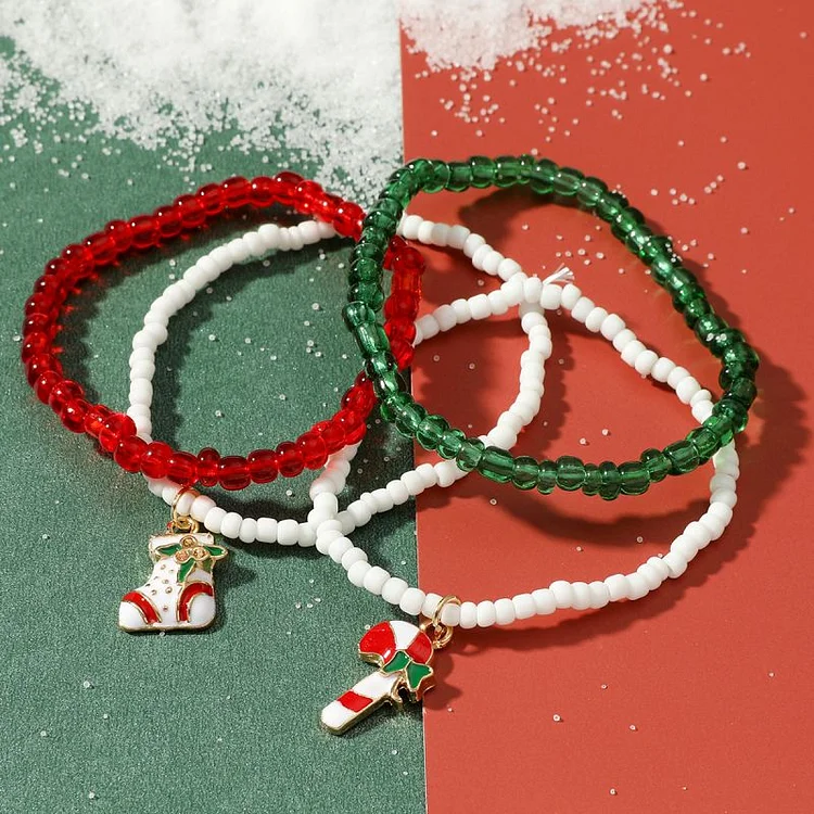 For Kids - Christmas Candy Bracelets Set